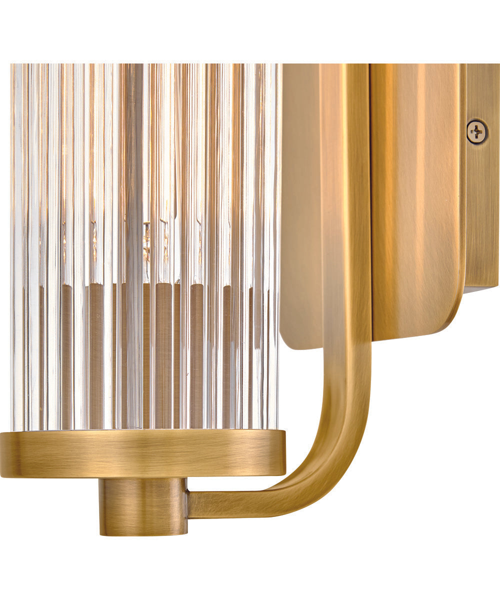 Ellery 1-Light Medium Single Light Sconce in Heritage Brass