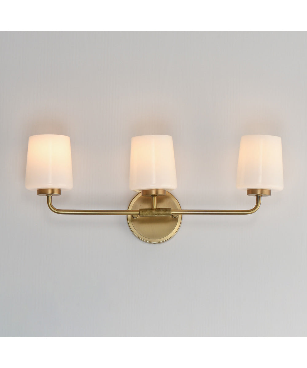 Durham 3-Light Bath Vanity Natural Aged Brass
