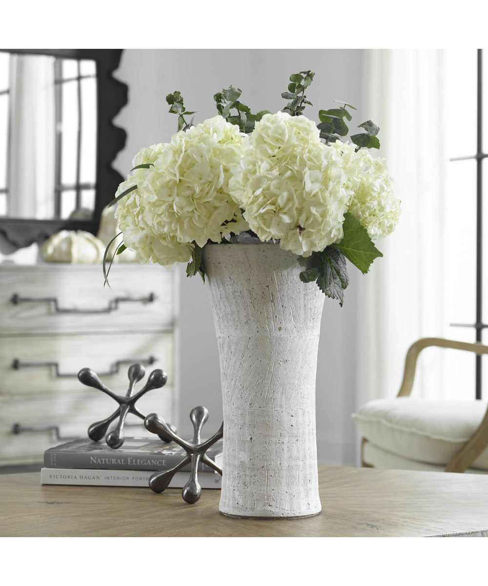 Floreana Tall White Vase