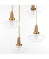 Stockport 5-light Pendant Brushed Brass