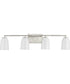Spenser 4-Light Industrial Vanity Light Brushed Nickel