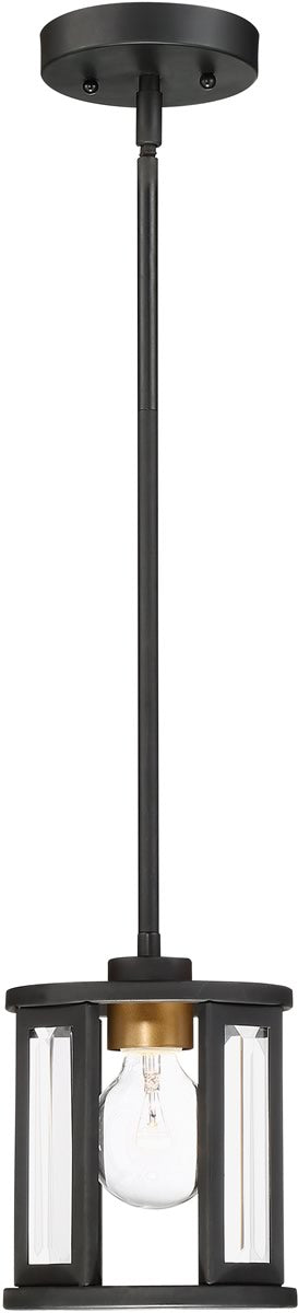 7"W Payne 1-Light Pendant Black
