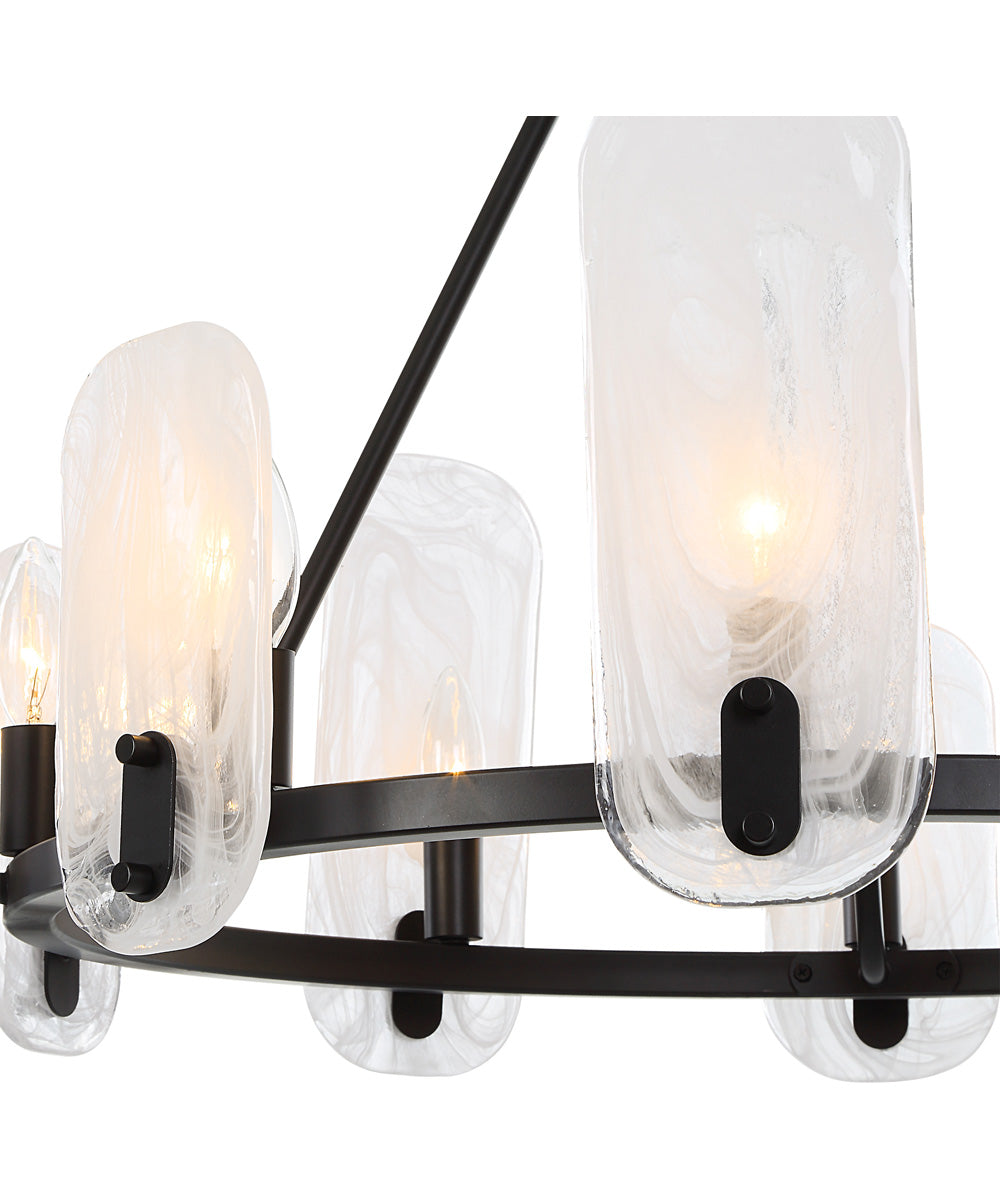 Ellipse 10 Light Dark Bronze Chandelier