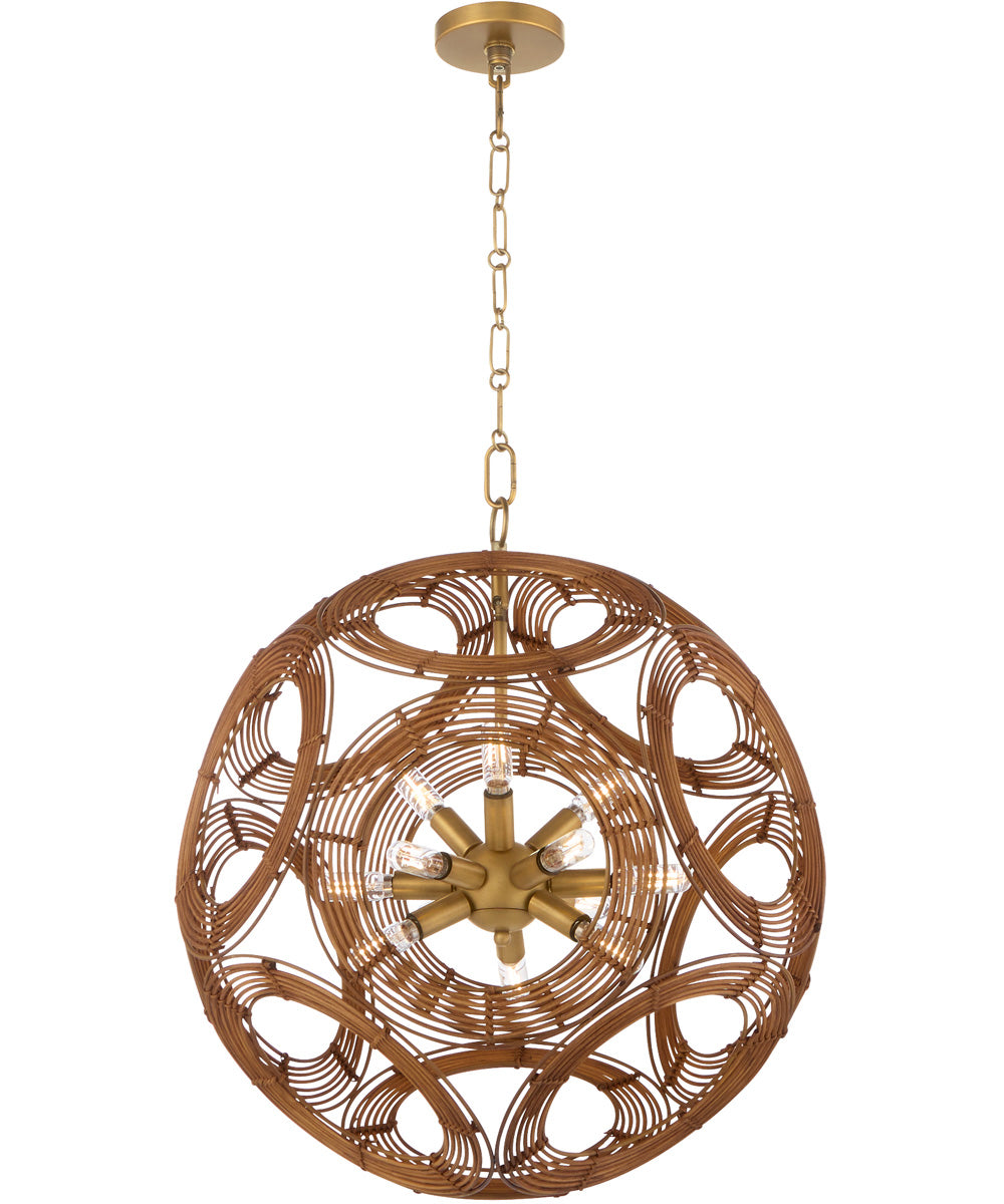 Kalio 12-light Pendant Brushed Brass