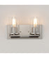 Lateral 2-Light Bath Vanity Satin Nickel