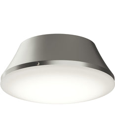 Avra Large 3-Light Flush Mount with Etched White Glass Shade Brushed Nickel