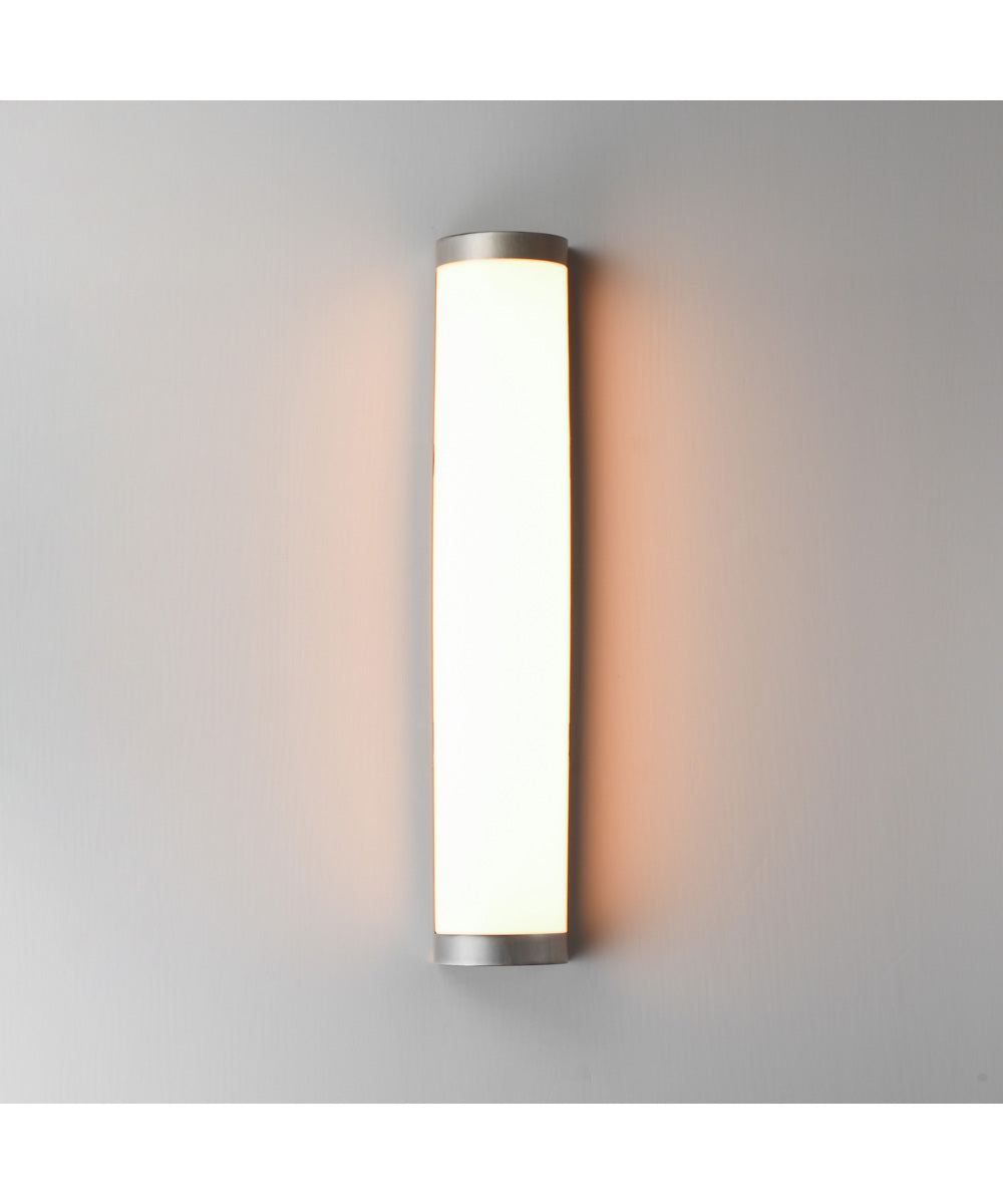 Halfpipe 26 inch LED Outdoor Sconce - 5CCT Brushed Aluminum
