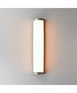 Halfpipe 26 inch LED Outdoor Sconce - 5CCT Brushed Aluminum