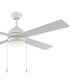 Tavo 52-in. 4-Blade LED Modern Ceiling Fan Matte White