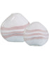 Blush Swirl Glass Vases, Set of 2