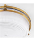 Emory 1-light Ceiling Flush Mount Brushed Brass