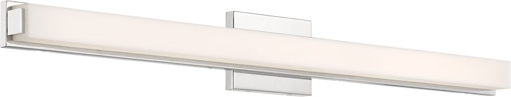 36"W Slick 1-Light LED Vanity & Wall Polished Nickel