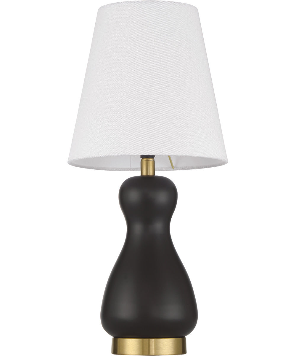 Gloria  1-Light Lighting Flat Black/Satin Brass