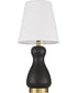 Gloria  1-Light Lighting Flat Black/Satin Brass