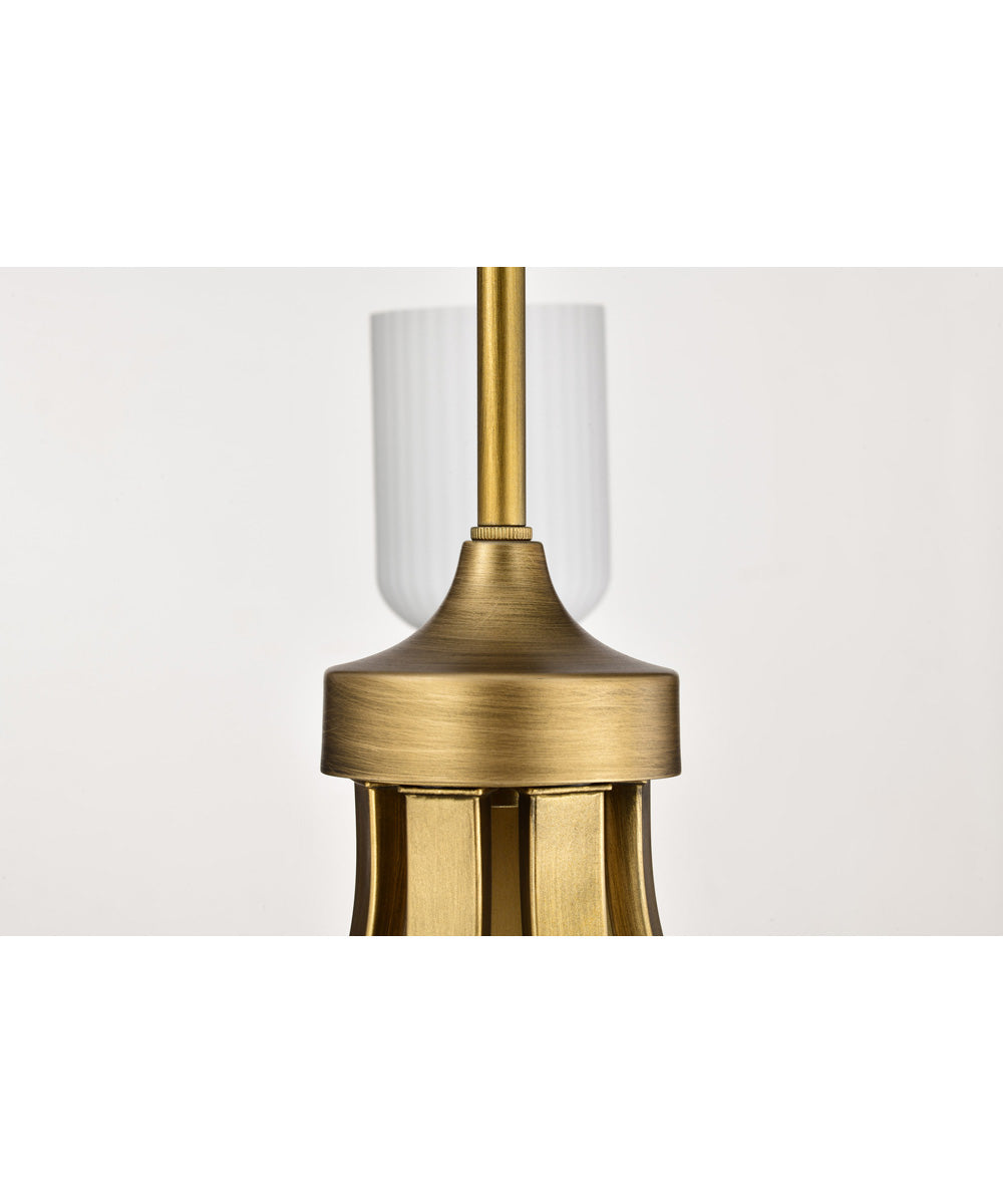 Solara 7-Light Chandelier Natural Brass