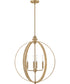 Fallon 4-Light Medium Orb in Lacquered Brass