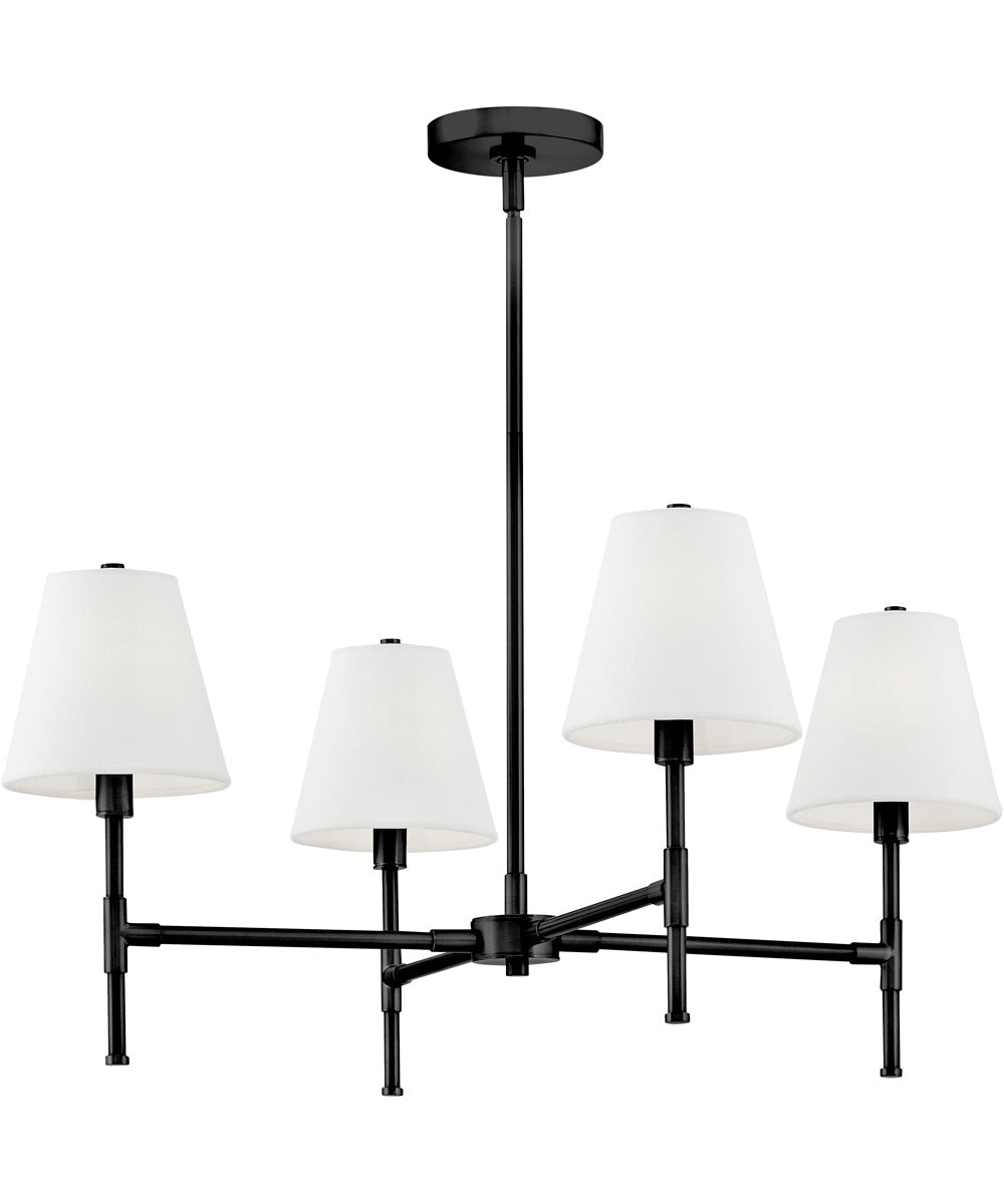 Beale 4-Light Medium Single Tier in Black