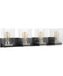Crossroads 4-Light Vanity & Wall Matte Black