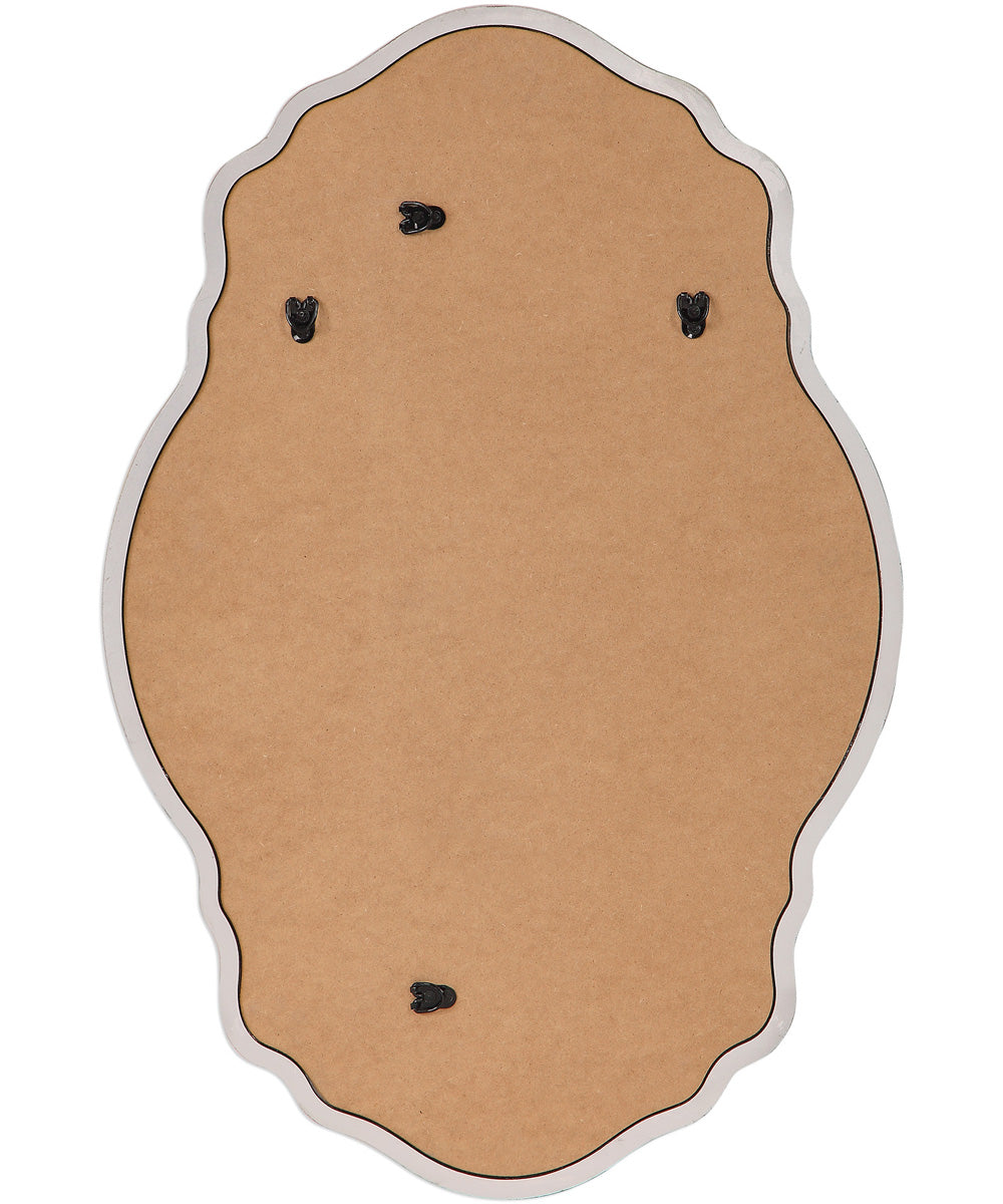 22x33" Wall Mirror Antiqued Silver Champagne and Dark Bronze