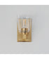 Cubos 1-Light Wall Sconce Natural Aged Brass