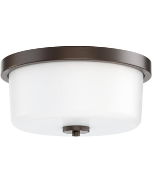 Fuller 2-Light Flush Mount Oil Rubbed Bronze