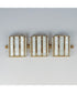 Miramar 3-Light Wall Sconce Capiz / Natural Aged Brass