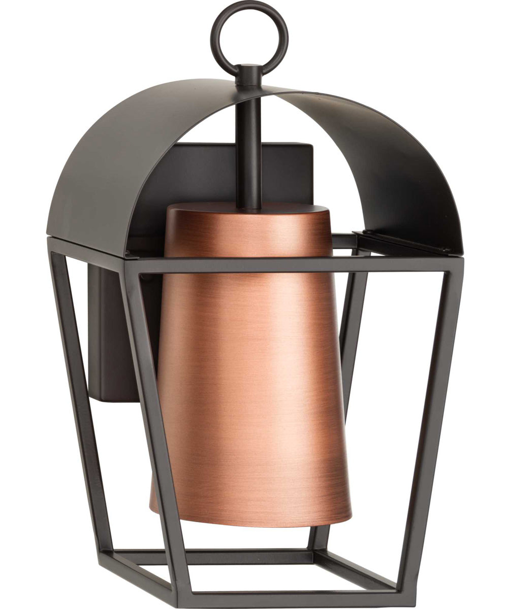 Hutchence 1-Light with Antique Copper Transitional  Outdoor Medium Wall Lantern Antique Bronze