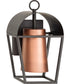 Hutchence 1-Light with Antique Copper Transitional  Outdoor Medium Wall Lantern Antique Bronze