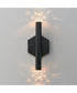 Allumettes 2-Light LED Wall Sconce Black