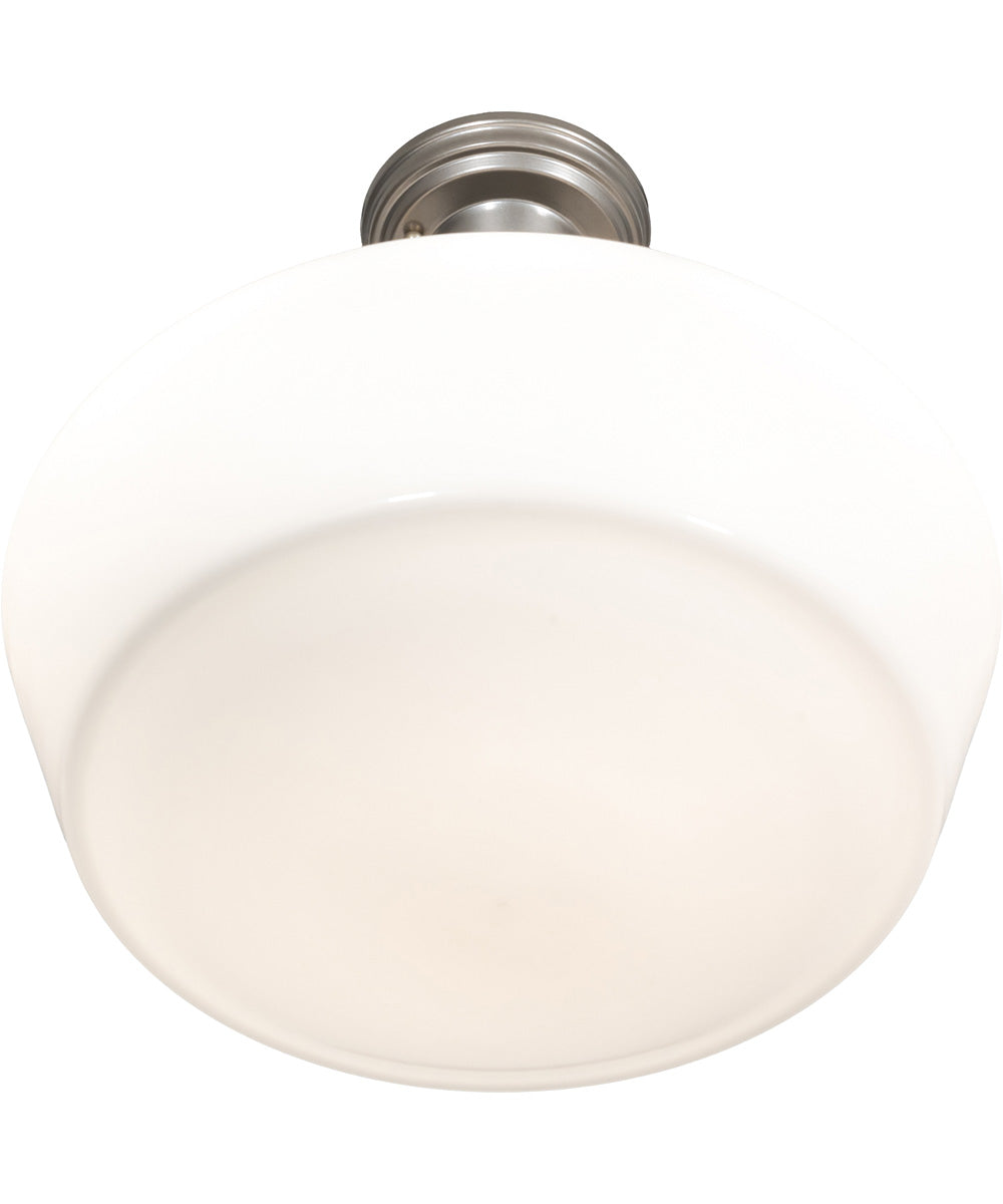 16" Wide Revival Schoolhouse Traditional Globe Semi-Flushmount