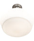 16" Wide Revival Schoolhouse Traditional Globe Semi-Flushmount