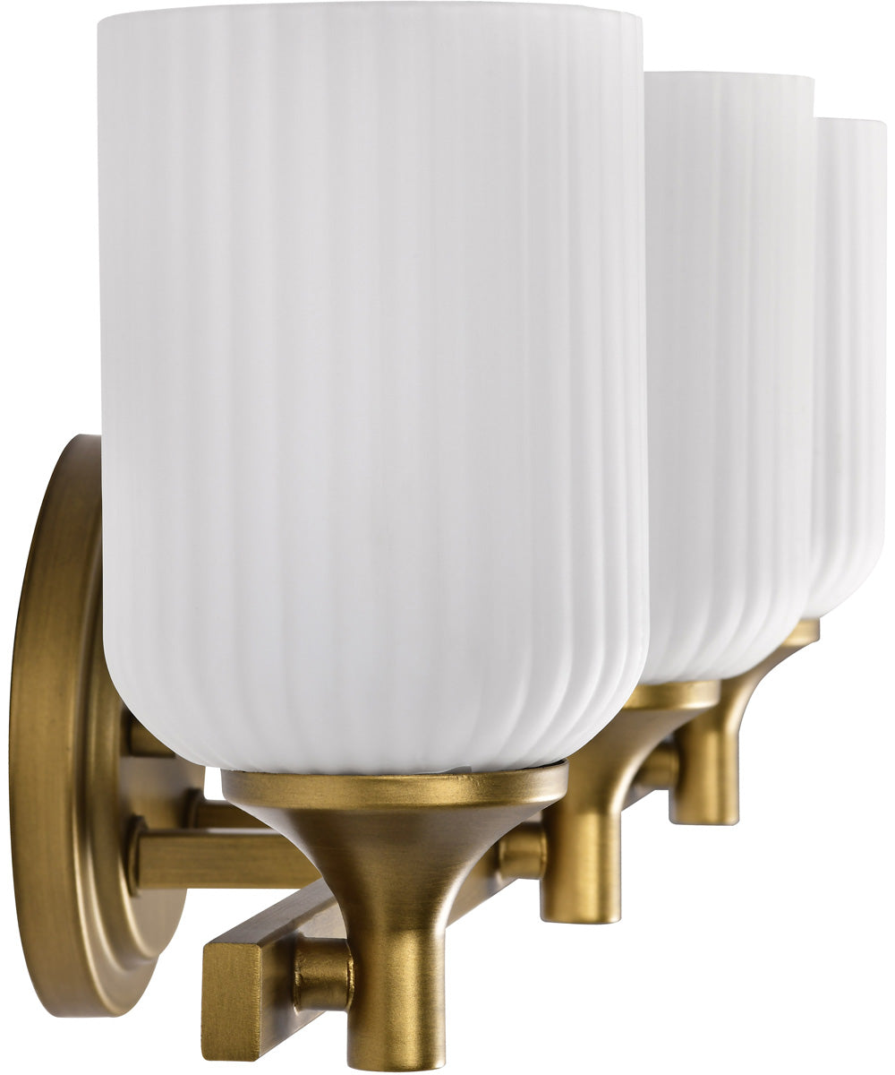 Solara 3-Light Vanity & Wall Natural Brass