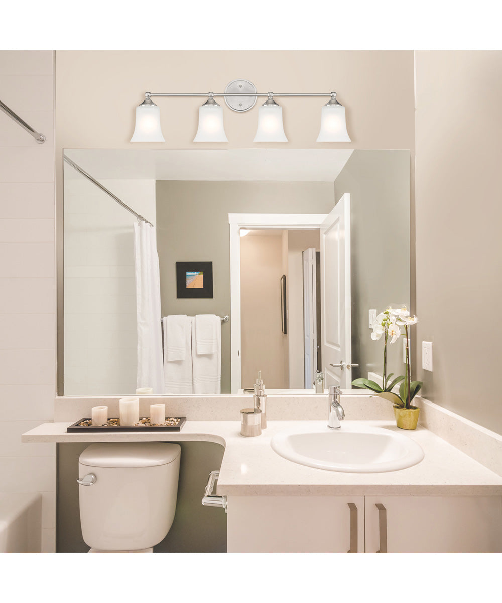 Bronson 4 Light Vanity Brushed Nickel