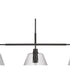 Pleated 3-Light Lighting Flat Black