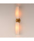 Aveline 2-Light Wall Sconce Natural Aged Brass