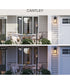 Cantley Outdoor Post Mount Lantern Light with Clear Glass Panels Matte Black