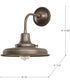 Morris 1-Light Outdoor Burnished Bronze