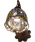7" Wide Tiffany Flowering Lotus Wall Sconce