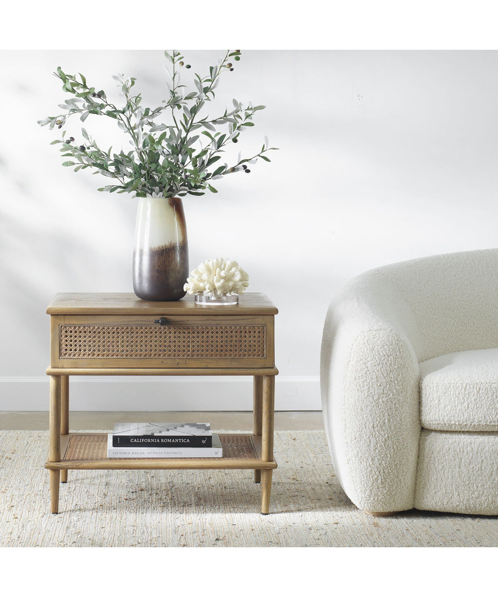 Coast Tattan Cane Side Table