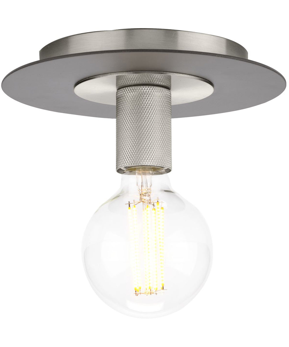 Trimble 1-Light 8" Flush Mount Brushed Nickel