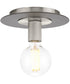 Trimble 1-Light 8" Flush Mount Brushed Nickel