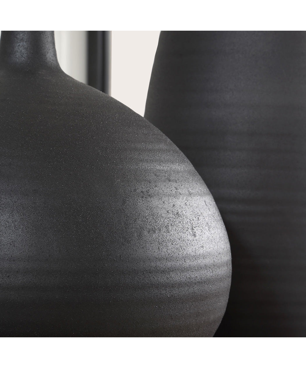 Bower Black Vases Set of 2