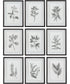 Farmhouse Florals Framed Prints Set/9