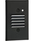 LED Indoor/Outdoor Integrated LED Wall or Step Light with Photocell Black