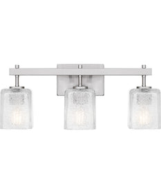 Brenthouse Large 3-light Bath Light Brushed Nickel