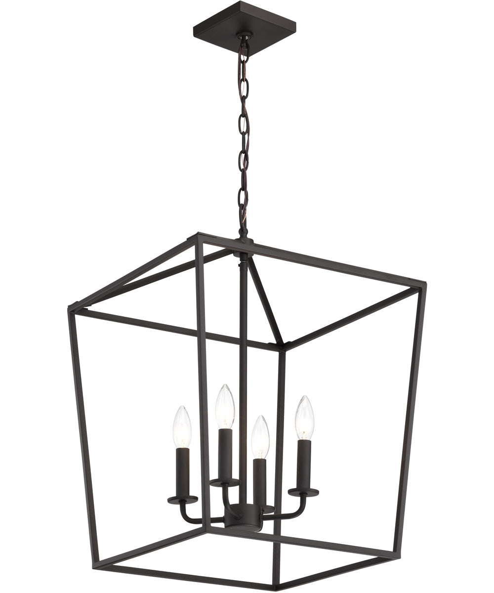 Emma 4-Light Pendant Dark Bronze