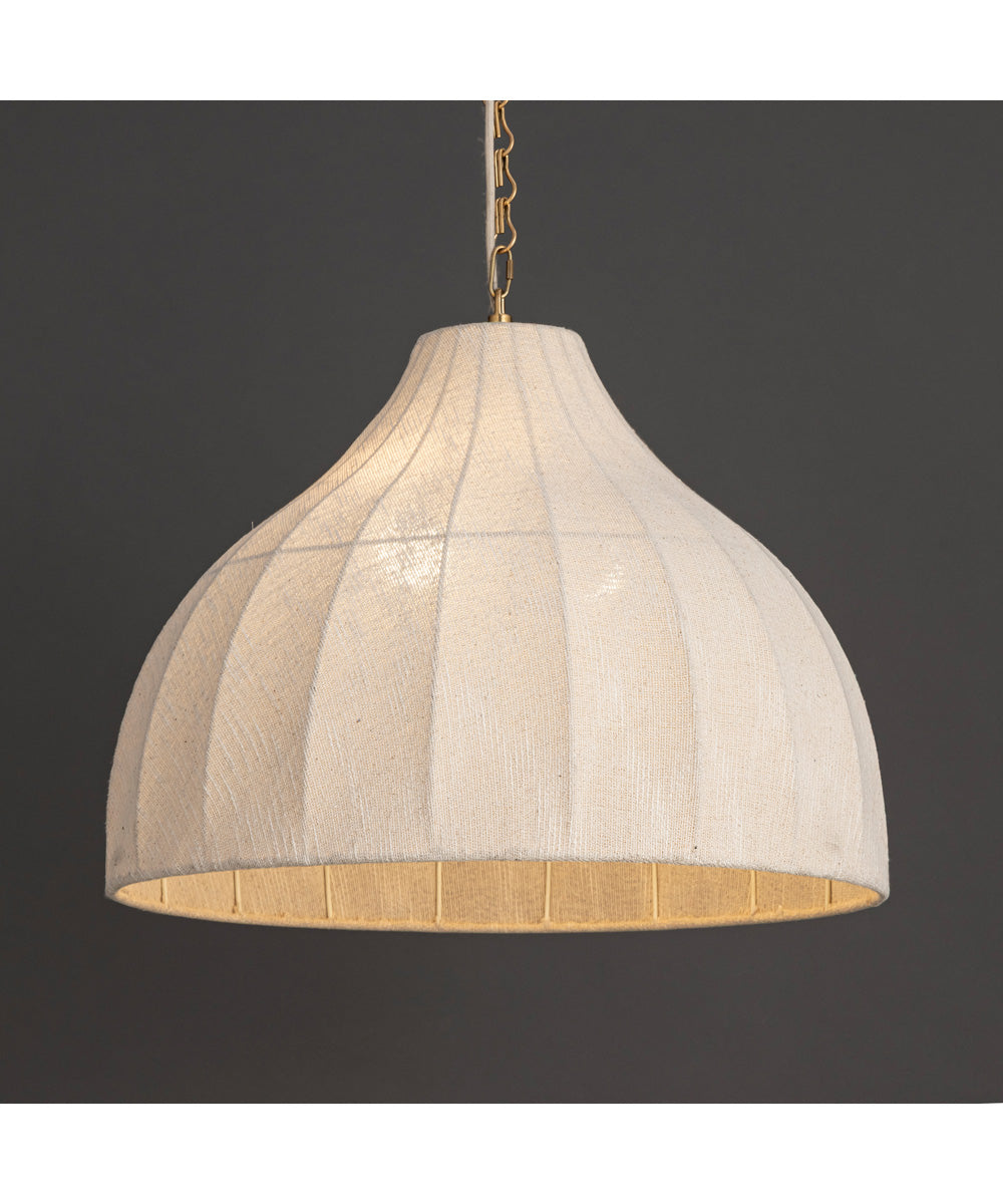 Hearthveil Pendant Natural Aged Brass