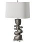 Free Flowing Nickel Table Lamp