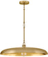 Sadie 1-Light Medium Dome Chandelier in Lacquered Brass