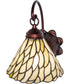 8" Wide Willow Jadestone Wall Sconce